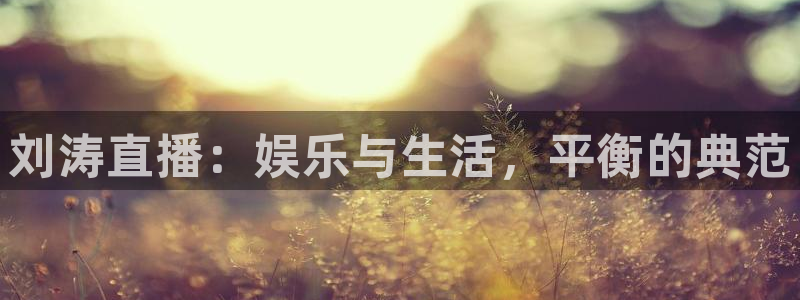 360高清足球直播：刘涛直播：娱乐与生活，平衡的典范